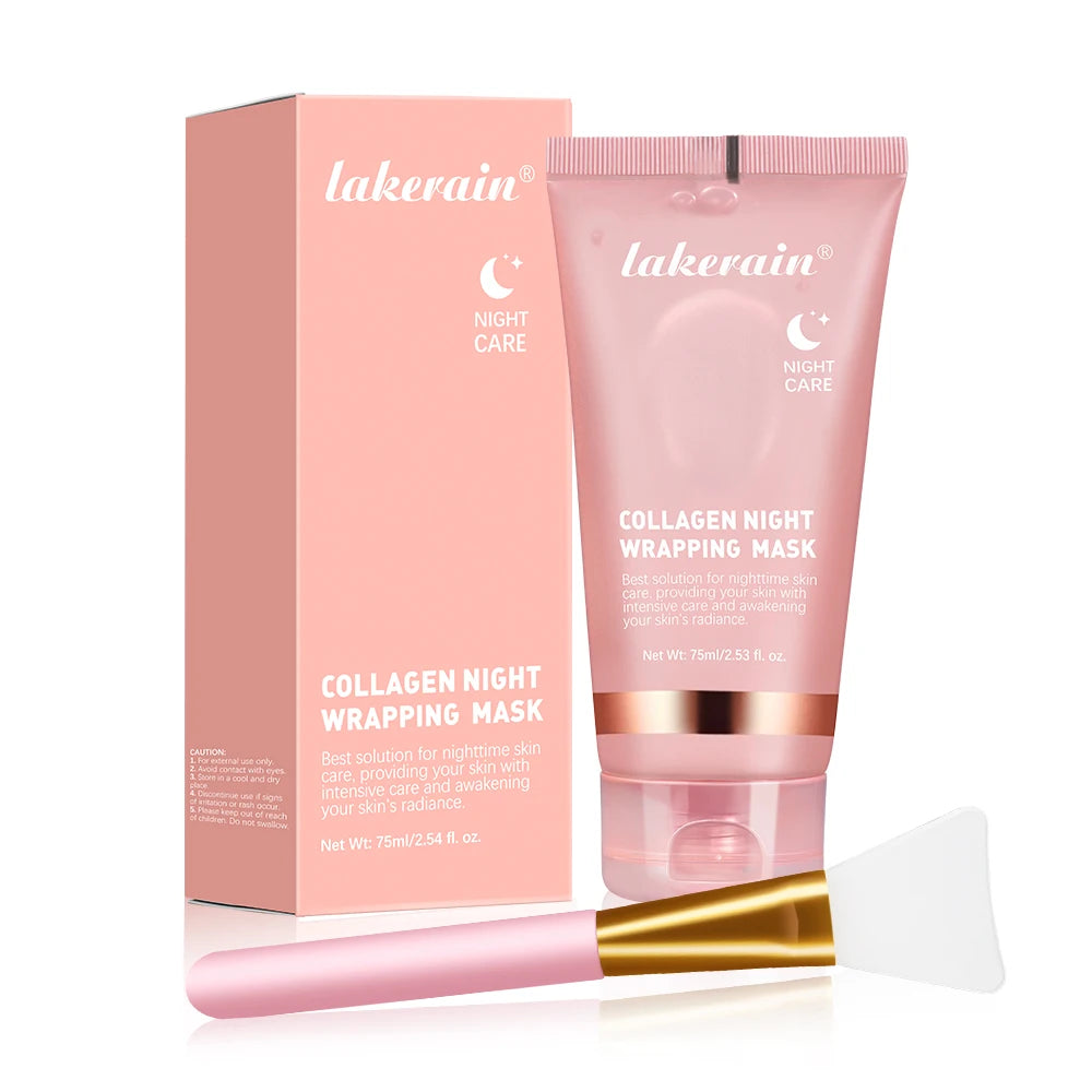 Set de mascara facial y cepillo hidratante y rejuvenecedor koreano