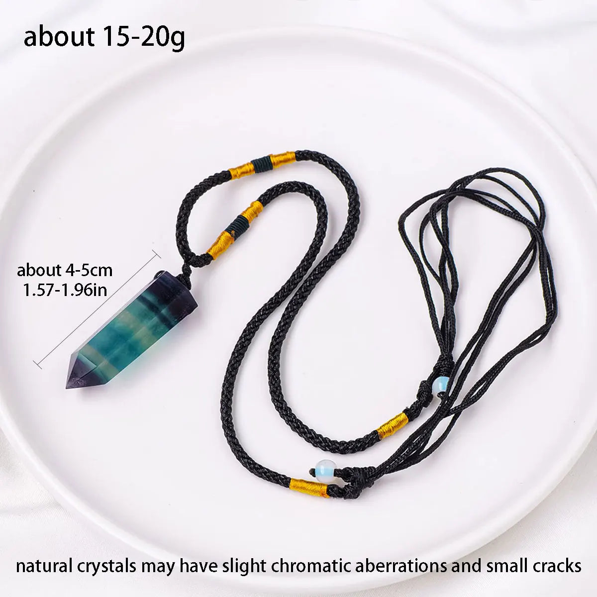 1 unidad de piedra de cristal de energía curativa Natural, cristal de fluorita arcoíris.