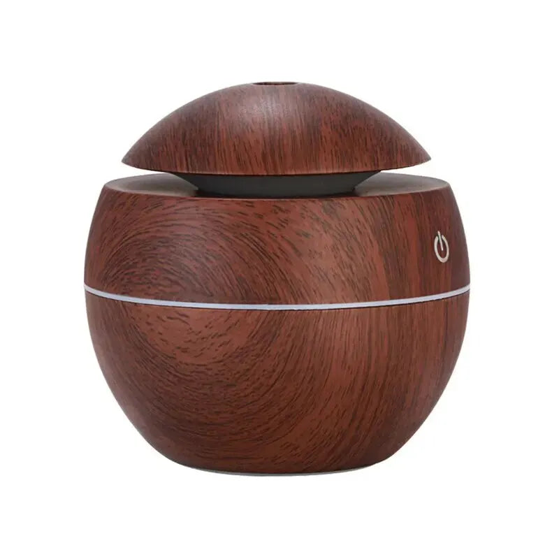 Humidificador de Madera - Difusor USB Para Aromaterapia y Purificación de Aire