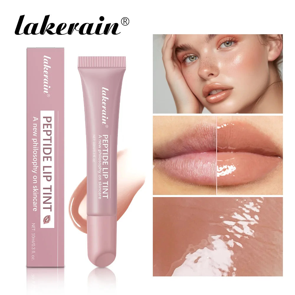 Balsamo labial hidratante con tinte y brillo de larga duración