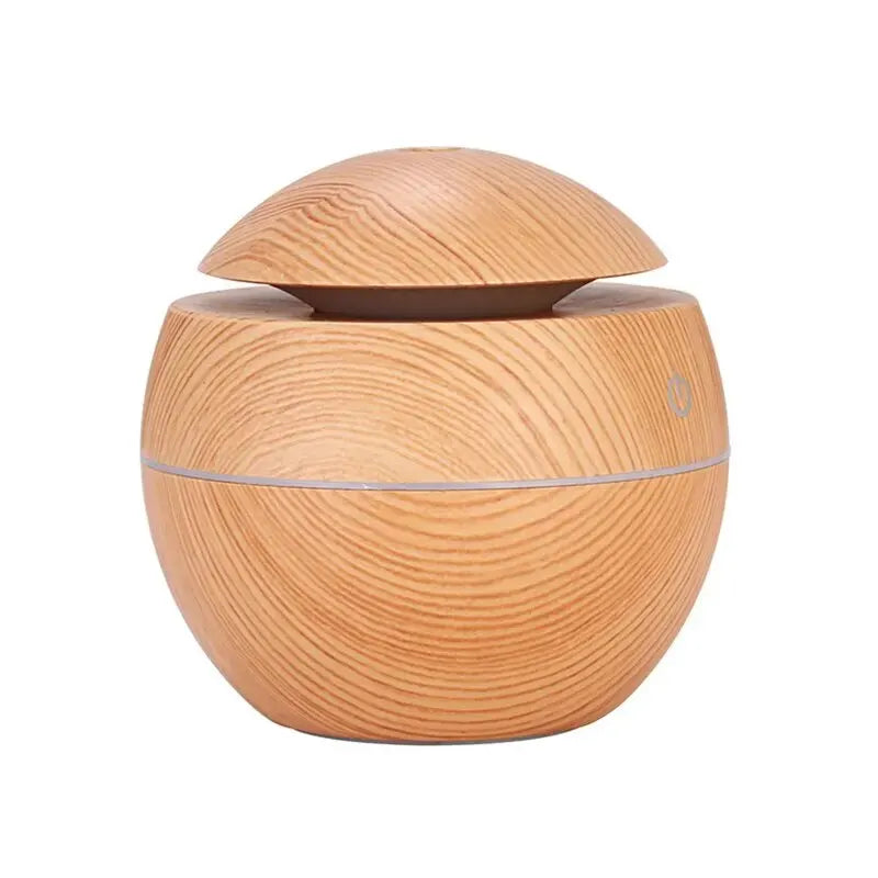 Humidificador de Madera - Difusor USB Para Aromaterapia y Purificación de Aire