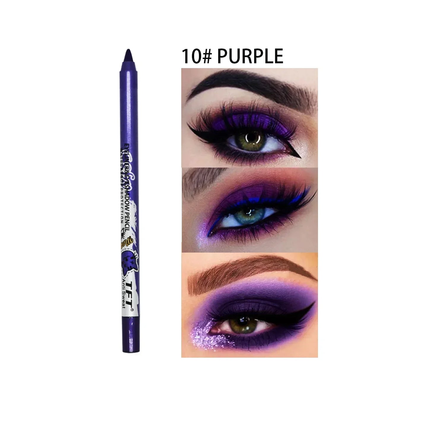 Colorful Long-lasting Eyeliner Pencil Waterproof Quick-dry No Blooming Blue Pink Eye Liner Pen Eyes Makeup Cosmetics Tools