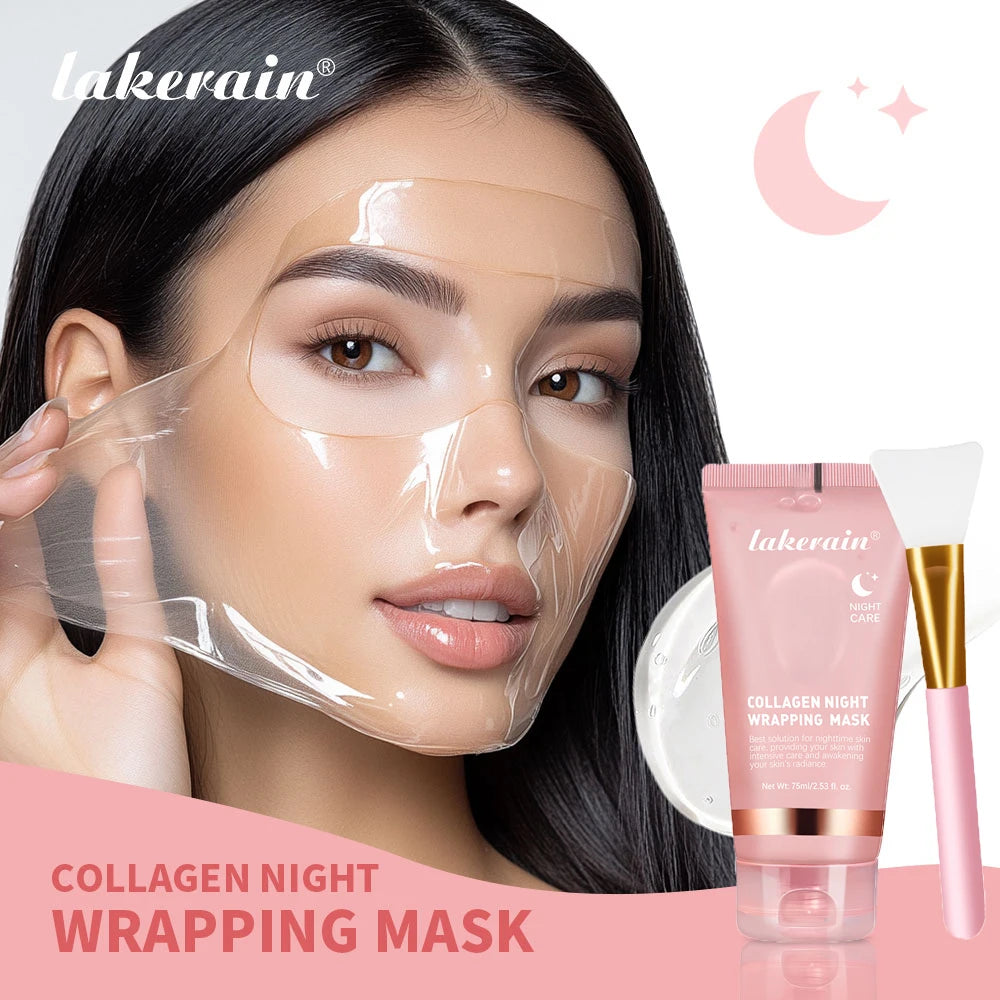 Set de mascara facial y cepillo hidratante y rejuvenecedor koreano