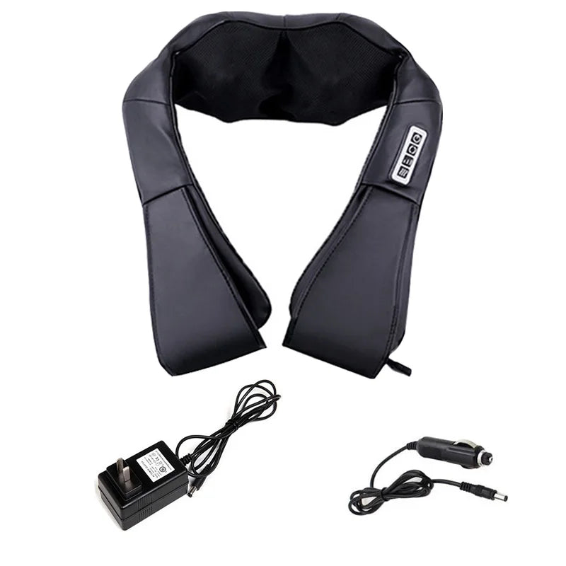 Home Car Electrical Body Neck Massager Back Relaxation Massagem U Shape Shoulder Shiatsu Infrared heated 3D Kneading Shawl belt