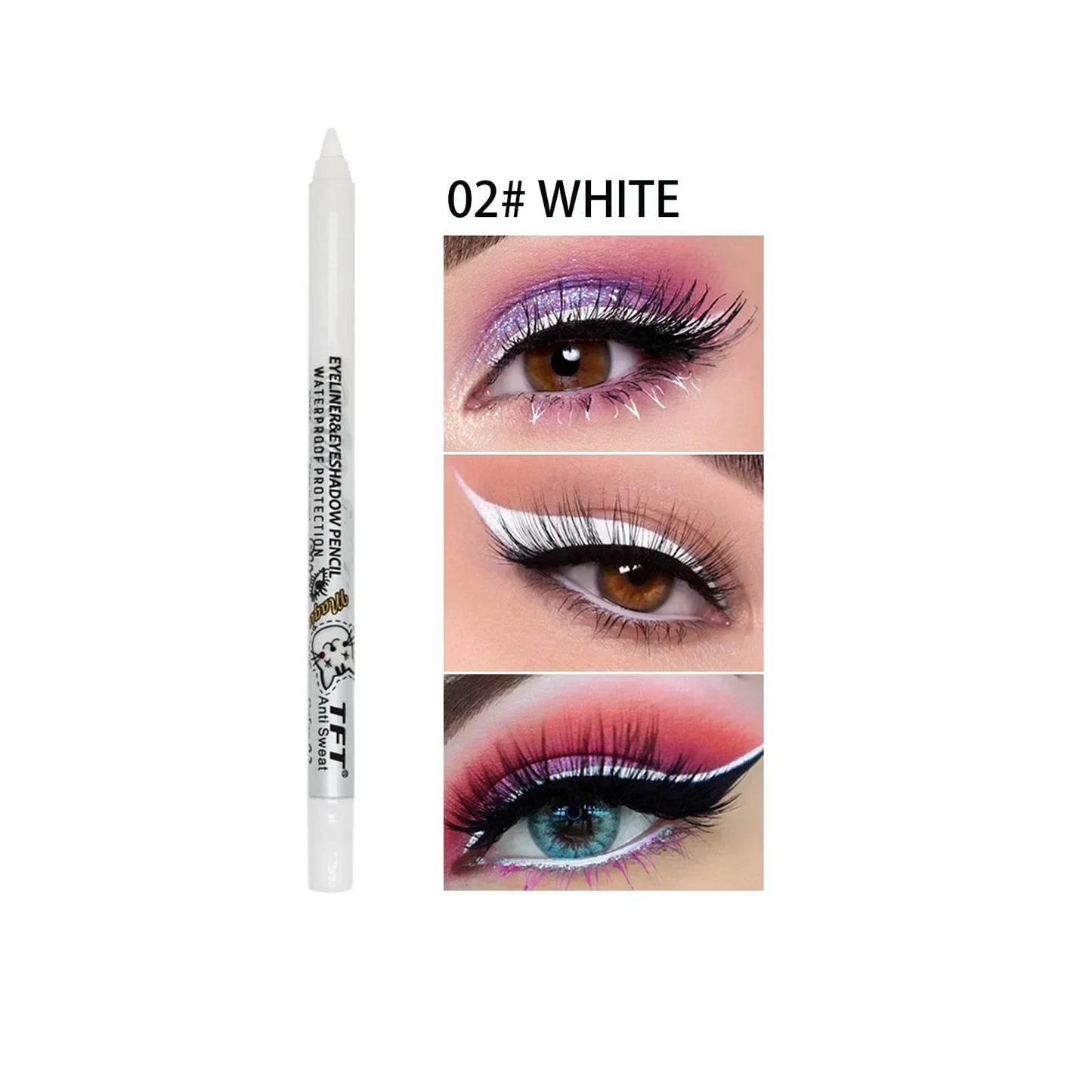 Colorful Long-lasting Eyeliner Pencil Waterproof Quick-dry No Blooming Blue Pink Eye Liner Pen Eyes Makeup Cosmetics Tools