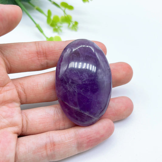 55MM Natural Amethyst Crystal Quartz Stone Polished Energy Gems.