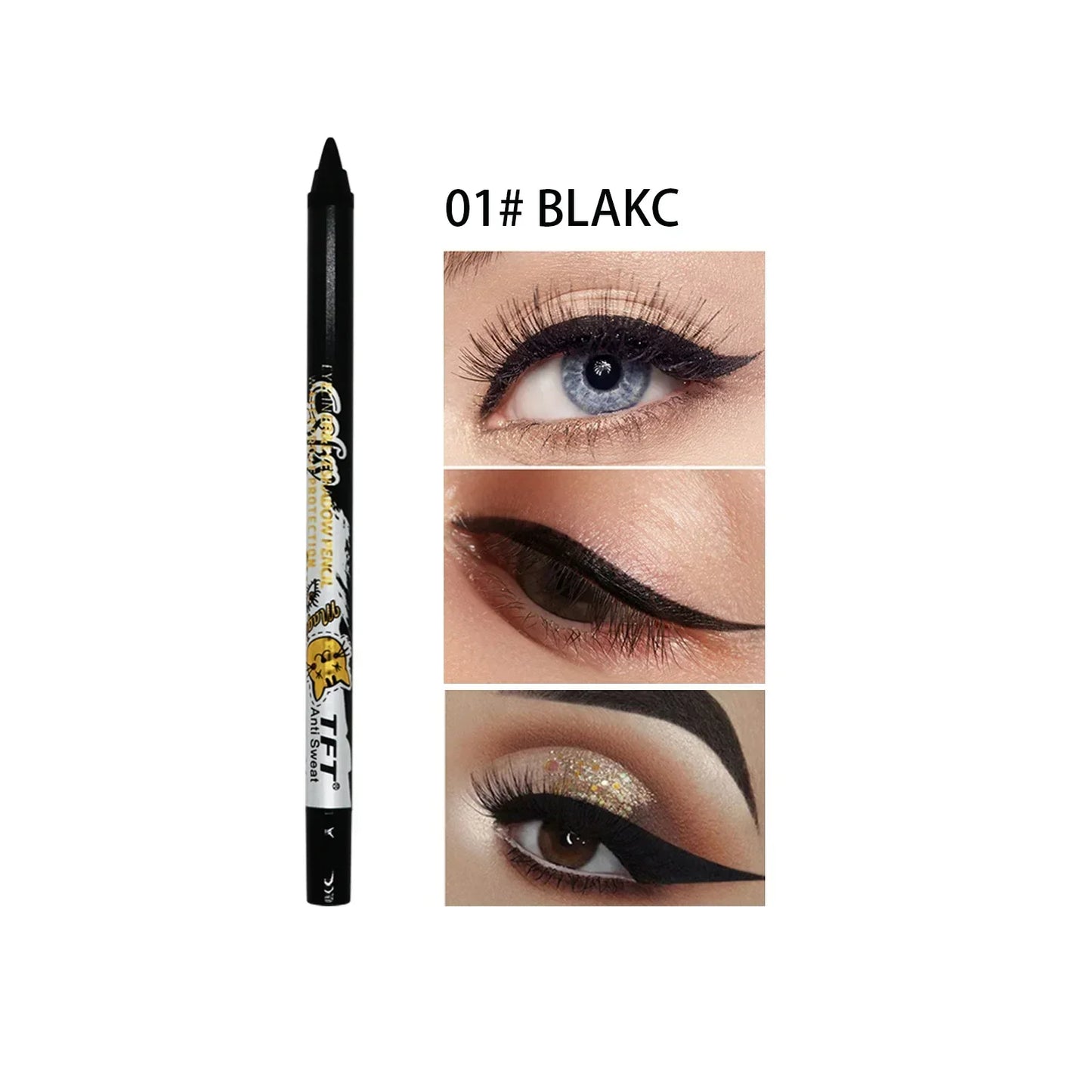 Colorful Long-lasting Eyeliner Pencil Waterproof Quick-dry No Blooming Blue Pink Eye Liner Pen Eyes Makeup Cosmetics Tools