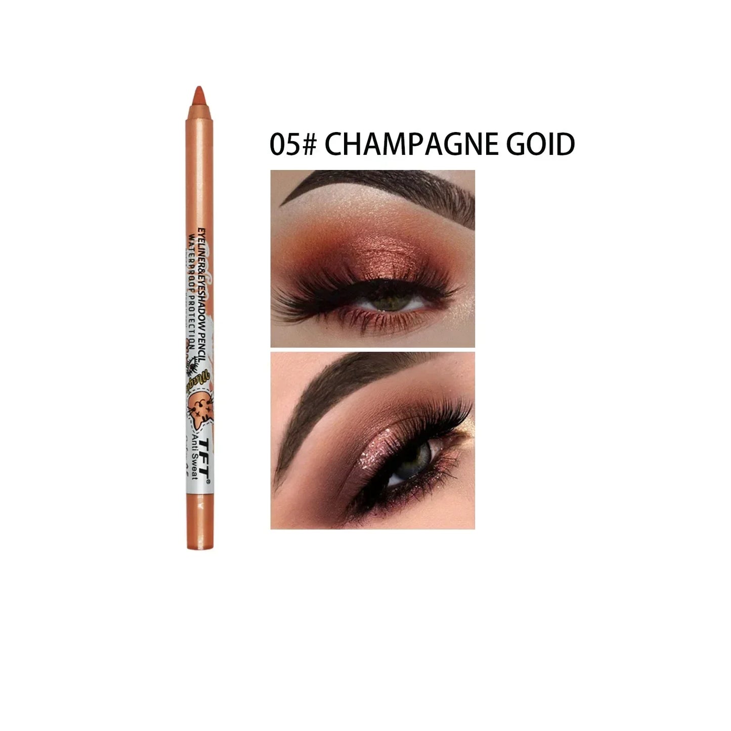 Colorful Long-lasting Eyeliner Pencil Waterproof Quick-dry No Blooming Blue Pink Eye Liner Pen Eyes Makeup Cosmetics Tools