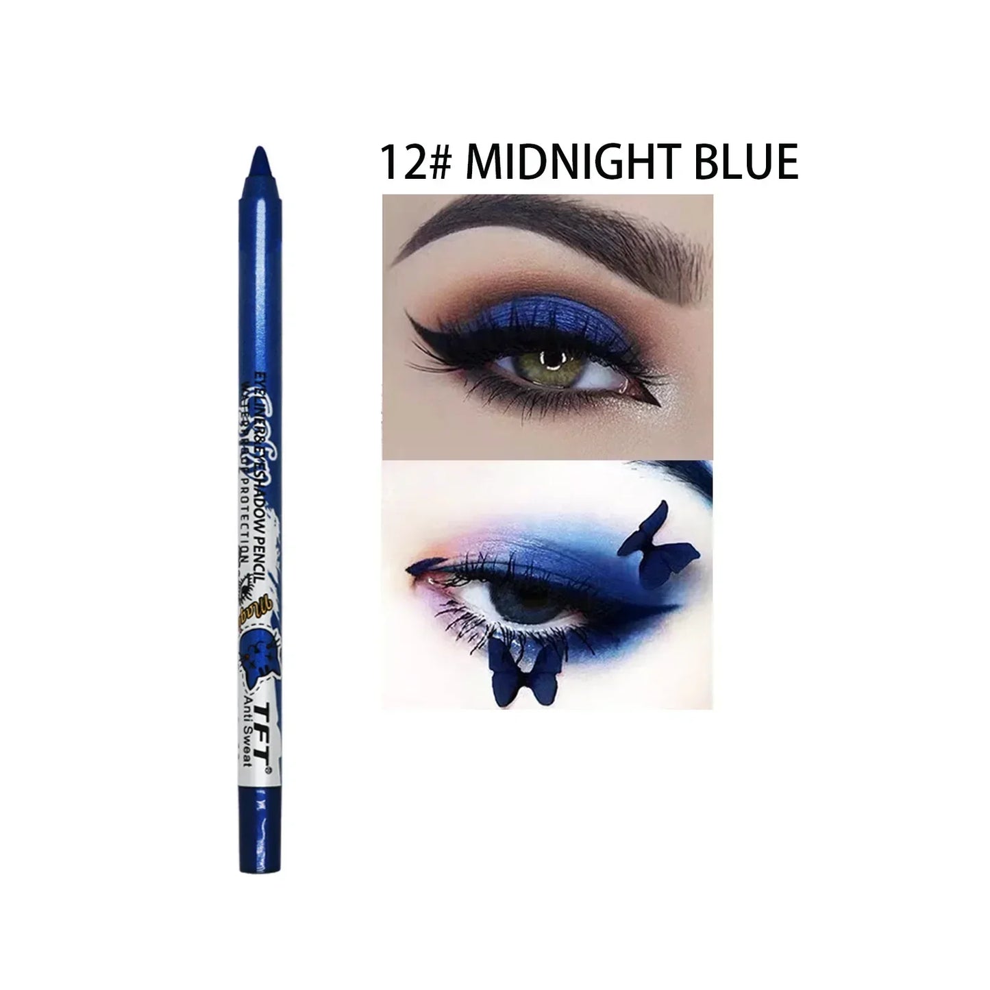 Colorful Long-lasting Eyeliner Pencil Waterproof Quick-dry No Blooming Blue Pink Eye Liner Pen Eyes Makeup Cosmetics Tools