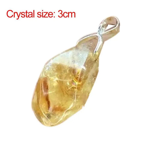 Brazil Citrine Pendant Healing Crystals Energy Stone for Jewelry Pendant Making